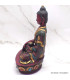 Statuette antique Bouddha Sakyamouni 20 cm Statuettes Bouddhistes STABM13