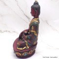 Statuette antique Bouddha Sakyamouni 20 cm Statuettes Bouddhistes STABM13