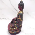 Statuette bouddhiste antique Bouddha Sakyamouni 20 cm - Statuettes bouddhistes tibétaines artisanales