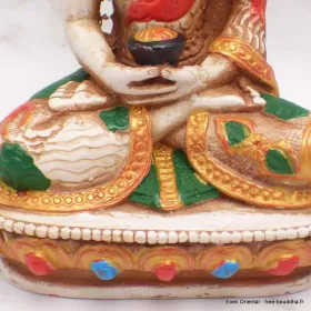 Statuette bouddhiste colorée Bouddha Amitabha 14 cm - Statuettes bouddhistes tibétaines artisanales