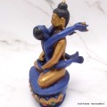 Statuette Bouddha Shakti bleu et or 13 cm Statuettes Bouddhistes SHAKTI22