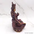 Statuette bouddhiste Tara verte antique 15 cm - Artisanat Tibétain - Statuettes bouddhistes tibétaines artisanales