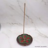 Porte-encens galette Lotus bois et pierres Brûleurs et porte-encens PET25.3
