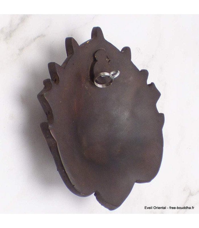 Petit masque en résine Mahakala / Bhairava Statuettes Bouddhistes CHEP3