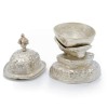 Kapala tibétain plaqué argent 14 cm Kapala bouddhiste KAP4