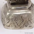 Kapala tibétain plaqué argent 14 cm - Kapala bouddhiste