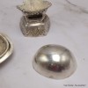 Kapala tibétain plaqué argent 14 cm Kapala bouddhiste KAP4