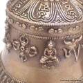 Cloche tibétaine et dorjé 5 branches 19 cm Objets rituels bouddhistes DOVAJ30