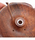 Porte-encens bhoutanais Lotus en bois naturel Objets rituels bouddhistes PEL1