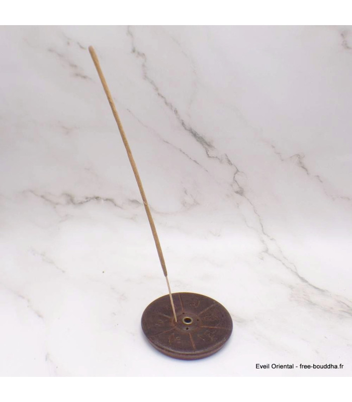 Porte-encens bhoutanais galette Mantra Brûleurs et porte-encens PEL4