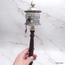Petit moulin à prières tibétain 16 cm 