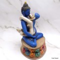 Grande statuette Shakti bleu lapis 20 cm Statuettes Bouddhistes GSHA1