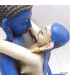 Grande statuette Shakti bleu lapis 20 cm Statuettes Bouddhistes GSHA1