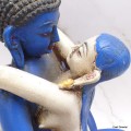 Grande statuette Shakti bleu lapis 20 cm Statuettes Bouddhistes GSHA1