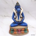 Grande statuette Shakti bleu lapis 20 cm Statuettes Bouddhistes GSHA1