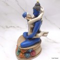 Grande statuette Shakti bleu lapis 20 cm Statuettes Bouddhistes GSHA1