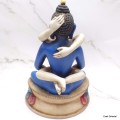 Grande statuette Shakti bleu lapis 20 cm Statuettes Bouddhistes GSHA1