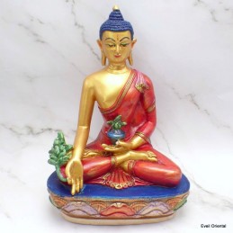 Statuette Bouddha de Médecine 22 cm or fin 