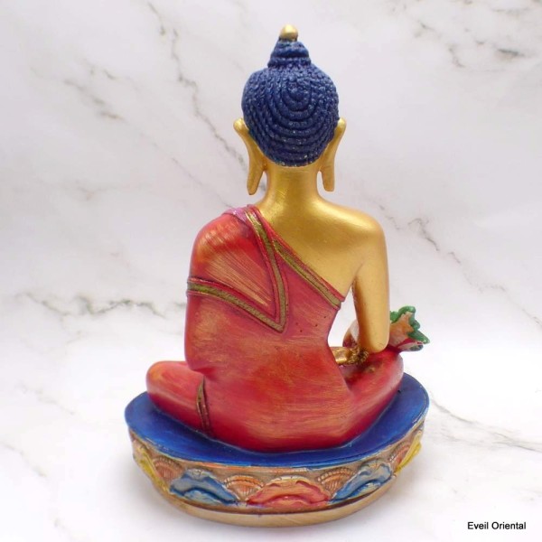 Statuette Bouddha de Médecine 22 cm or fin Statuettes Bouddhistes STABM15
