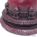 Stupa tibétain rouge forme dôme 19 cm Statuettes Bouddhistes STUR1