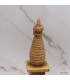 Stupa tibétain patine naturelle forme dôme 19 cm Objets rituels bouddhistes STUR2