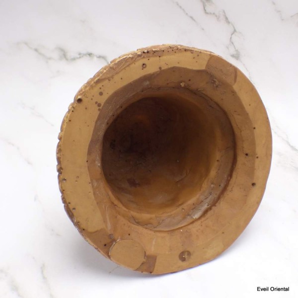 Stupa tibétain patine naturelle forme dôme 19 cm Objets rituels bouddhistes STUR2
