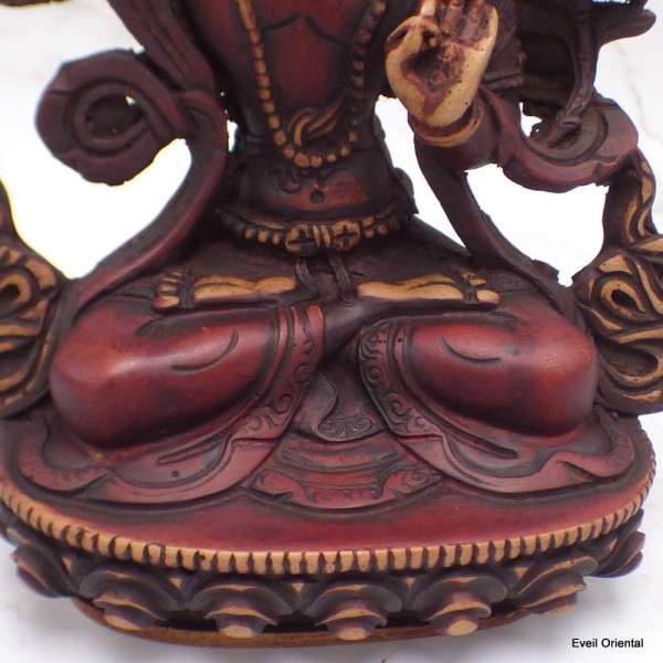 Statuette bouddhiste Manjushri 15 cm patine antique Statuettes Bouddhistes STAMAN5