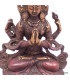 Statuette Chenrezi 4 bras patine antique 16 cm Statuettes Bouddhistes CHEN17