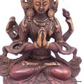 Statuette Chenrezi 4 bras patine antique 16 cm Statuettes Bouddhistes CHEN17
