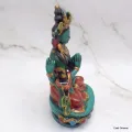 Statuette tibetaine divinité bouddhiste 4 bras 15 cm - Statuettes bouddhistes tibétaines artisanales
