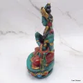 Statuette tibetaine divinité bouddhiste 4 bras 15 cm - Statuettes bouddhistes tibétaines artisanales