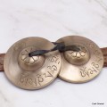 Tingshas tibétaines antiques mantra de Cherezi 7,6 cm Tingsha tibétaine cymbales TPN1