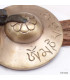 Tingshas tibétaines antiques mantra de Cherezi 7,6 cm Tingsha tibétaine cymbales TPN1
