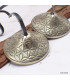 Tingshas tibétaines cymbales fleurs 4,7 cm Tingsha tibétaine cymbales TPN6