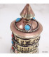 Mini moulin à prières de table 9 cm 3 mantras Moulins à Prières tibétains MODT20