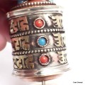Mini moulin à prières de table 9 cm 3 mantras Moulins à Prières tibétains MODT20