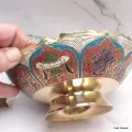 Bol d'offrande laiton émaillé 16 cm plusieurs coloris - Bols d'offrandes bouddhistes
