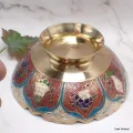Bol d'offrande laiton émaillé 16 cm plusieurs coloris - Bols d'offrandes bouddhistes