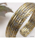 Bracelet tibétain laiton et métal blanc Bracelets tibétains bouddhistes BTA6