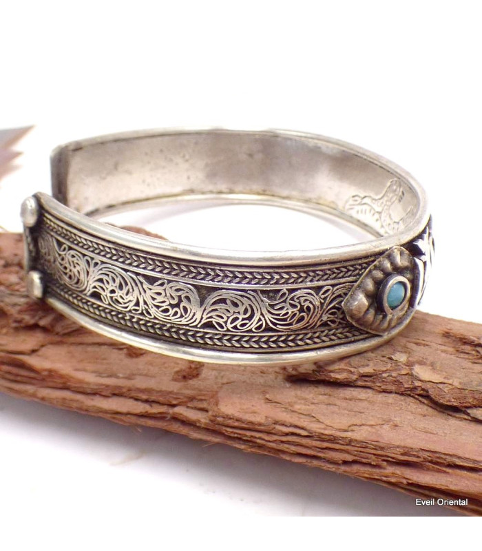 Bracelet Tibétain filigrane Mantra de Chenrezi-p Bracelets tibétains bouddhistes NBR4