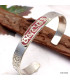 Bracelet bouddhiste tibétain mantra couleur corail Bracelets tibétains bouddhistes ABT16.1