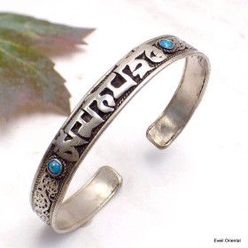 Bracelet tibétain filigrane Mantra de Chenrezi-q Bracelets tibétains bouddhistes BRACT1