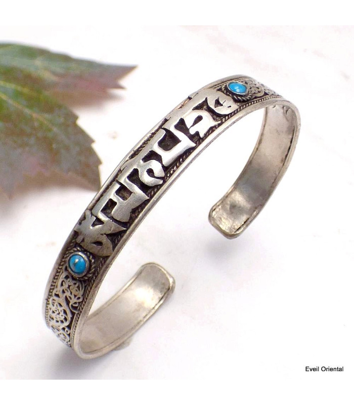 Bracelet tibétain fin filigrane Bracelets tibétains bouddhistes BRACT1