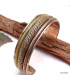 Bracelet tibétain authentique torsadé cuivre et laiton Bracelets tibétains bouddhistes ref 02.11