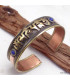 Bracelet tibétain cuivre et laiton Mantra Bijoux en Cuivre BHB47