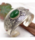 Bracelet tibétain Onyx vert Bracelets tibétains bouddhistes ref 2001
