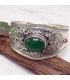 Bracelet tibétain Onyx vert Bracelets tibétains bouddhistes ref 2001
