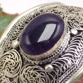 Bracelet tibétain en Améthyste Bracelets tibétains bouddhistes ref 2001.3