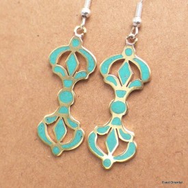 Boucle d'oreille bouddhiste Dorjé Boucles d'oreilles tibétaines PBO5