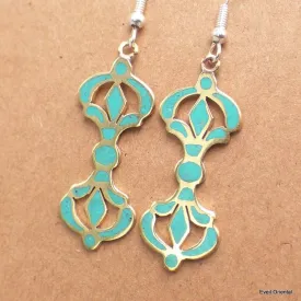 Boucle d'oreille tibétaines bouddhiste Dorjé - Boucles d'oreilles tibétaines